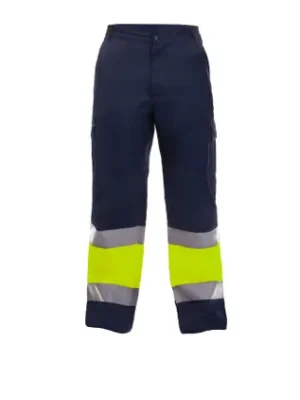 Pantalón Alta Visibilidad forro interior micropolar Invierno Kirk Tomás Bodero - AMARILLO A.V. + MARINO