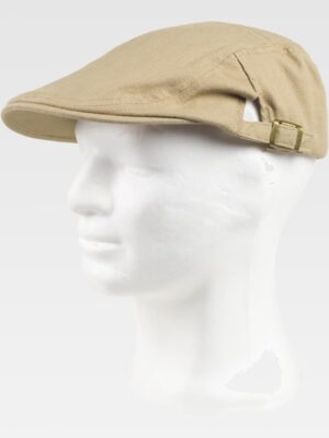 Boina inglesa en tejido canvas ajuste lateral con hebilla y corchete M675 Workteam