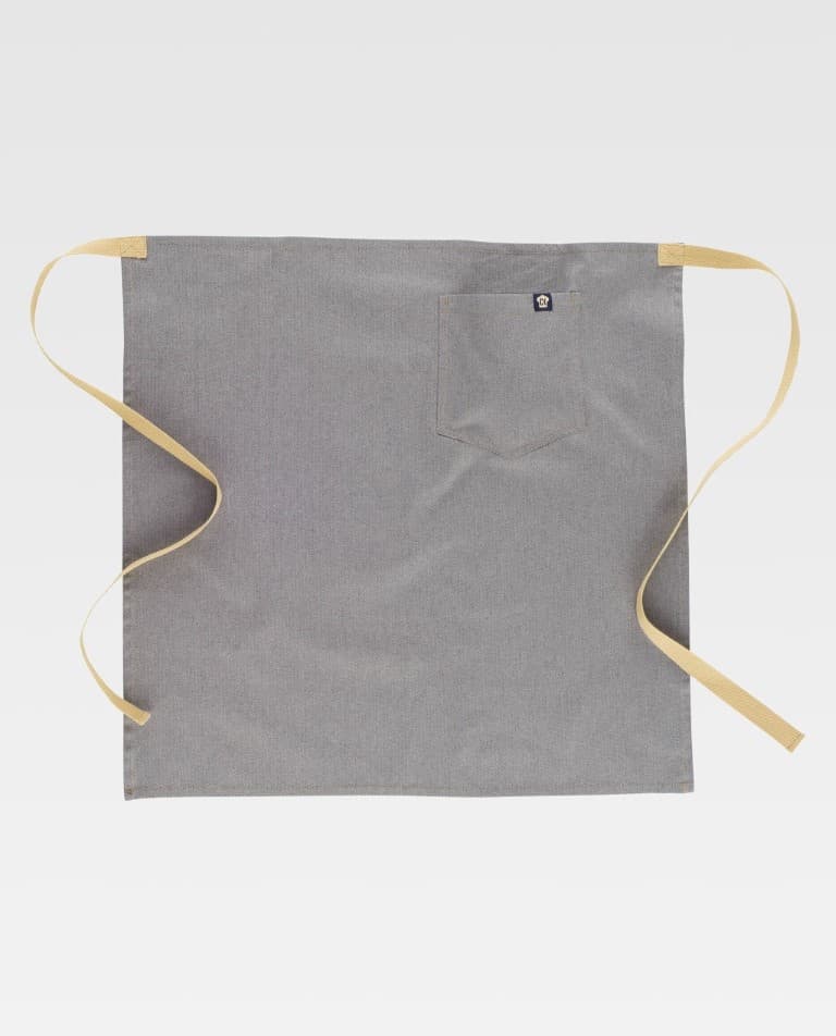 Delantal francés largo tejido espiga 67x65 ajuste regulable 100% algodón M731 Workteam - Imagen 2