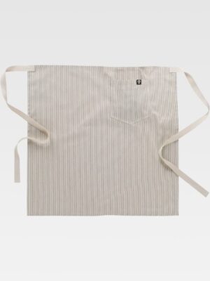 Delantal francรฉs largo a rayas 67x65 ajuste regulable 65% Poliรฉster 35% Algodรณn M733 Workteam