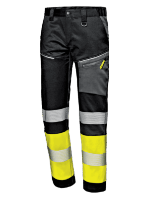 Pantalรณn contraste AV bandas segmentadas tejido Twill stretch CONTRAST MC2911 Sir safety
