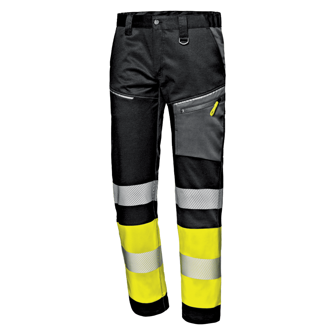 Pantalón contraste AV bandas segmentadas tejido Twill stretch CONTRAST MC2911 Sir safety