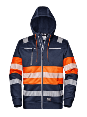 Sudadera capucha tejido polar 65% poliรฉster 35% algodรณn 300 gr/mยฒ AV CONTRAST MC2916 Sir safety
