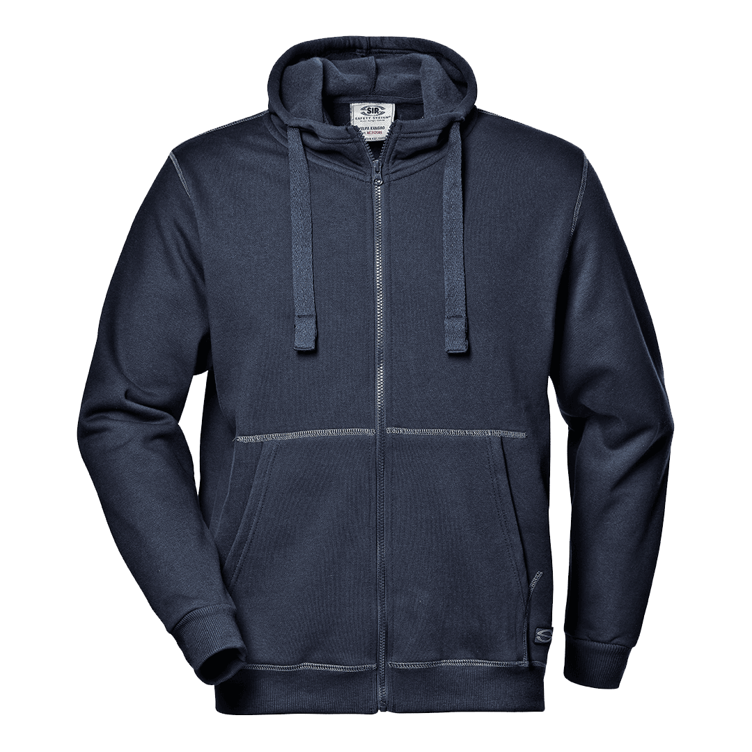 Sudadera bolsillos y capucha 50 % algodón, 50 % poliéster 300 g/m² KANGOO MC3126 Sir safety - Imagen 2