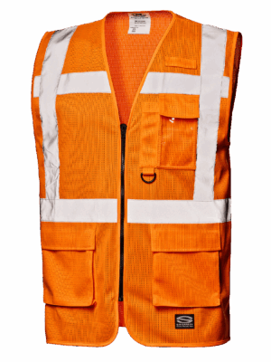 Chaleco AV con cremallera tejido 100% poliรฉster perforado GILET ATLAS MC3550 Sir safety