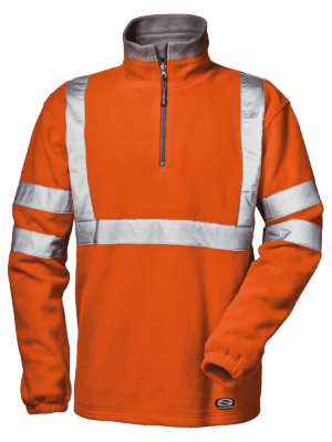 Sudadera AV media cremallera poliรฉster y algodรณn tejido afelpado 310 g/mยฒ RUNNER MC3913 Sir safety