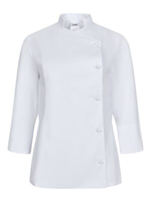Chaqueta de cocina de mujer cierre asimetrico en tejido Coolmax MELISA Velilla