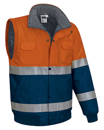 Chaqueta impermeable mangas desmontables alta visibilidad DONEGAL Valento - Imagen 6