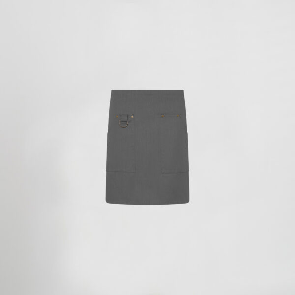 Delantal corto remaches 65 % sarga reciclada 35% poliéster 50*74 cm GARYS - Imagen 2