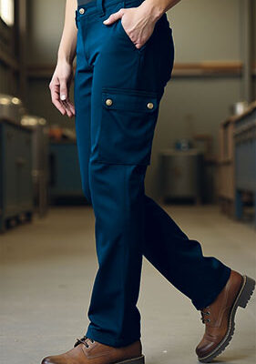 Pantalón multibolsillos tejido sarga gruesa 100% algodón RIVER Valento