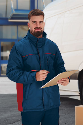 Parka impermeable acolchada bicolor con capucha desmontable Thunder Valento