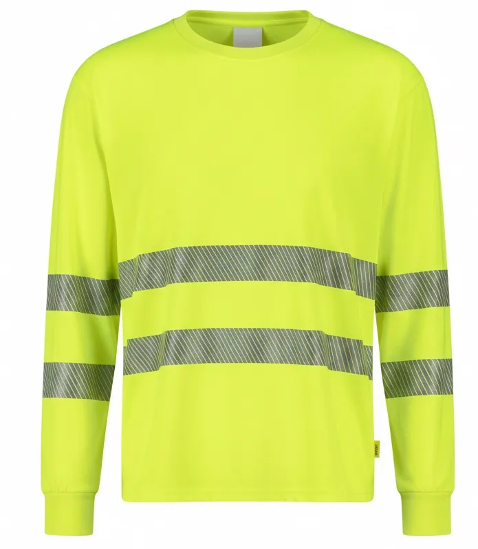 Camiseta manga larga alta visibilidad monocolor banda segmentada RAP HV Tomas Bodero - Imagen 2