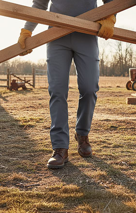 PANTALÓN SOFTSHELL RUGO MULTIBOLSILLO INTERIOR POLAR VALENTO