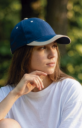 Gorra de 6 paneles con diseño bicolor Seatle Valento