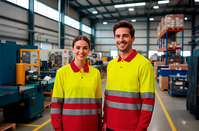 Polo térmico Alta Visibilidad de manga larga SNAKE Valento