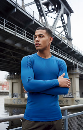 Camiseta térmica elástica de manga larga SYRAX Valento