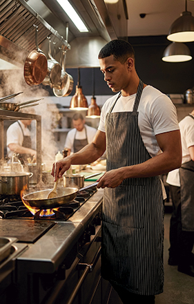 Delantal estilo peto Tartare Valento