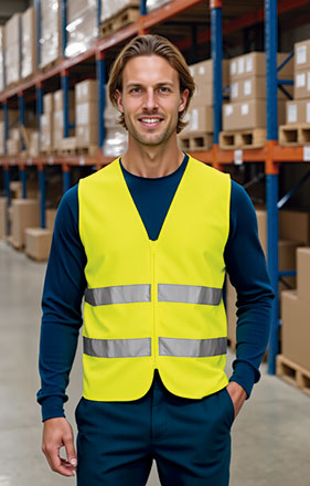 Chaleco de alta visibilidad con cierre de cremallera WAGON VALENTO