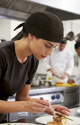 Gorro tipo bandana con rejilla Wok Valento