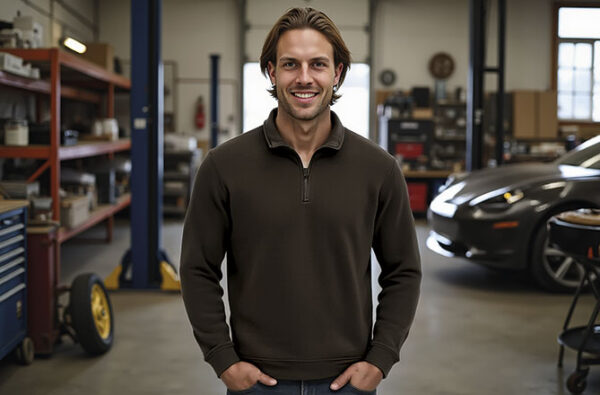 SUDADERA WOOD CREMALLERA CORTA VALENTO