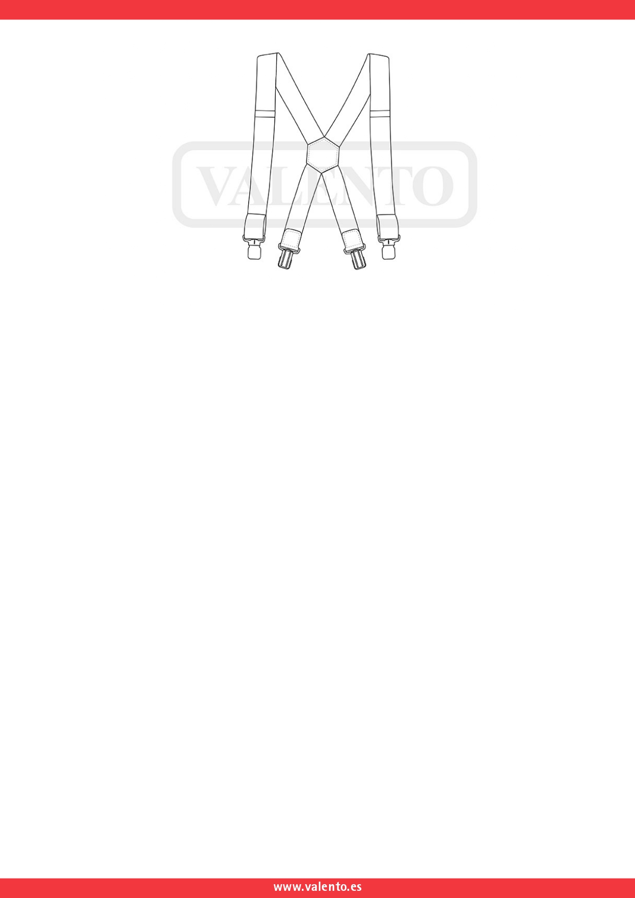 Tirantes elásticos con espalda en forma de X TORNASOL Valento - Imagen 9