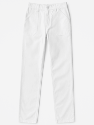 Pantalón de trabajo en tejido sarga blanco Tuclaboral