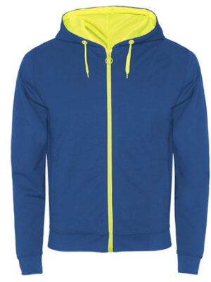 SUDADERA FUJI 1105 ROLY - AZUL ROYAL/AMARILLO FLUOR